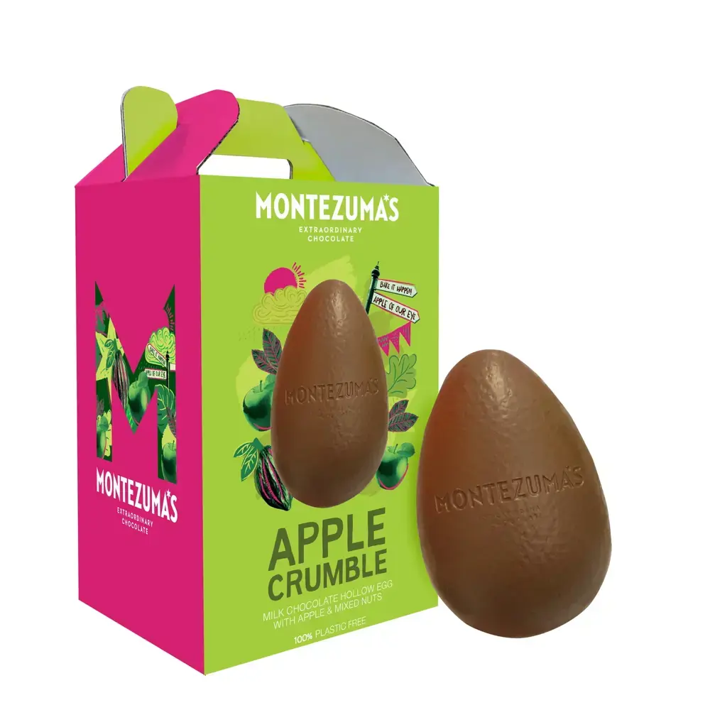 Montezumas  Apple Crumble Milk Chocolate Egg 150g
